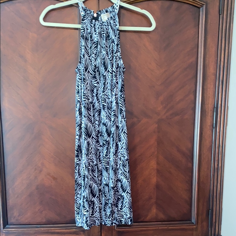 MICHAEL Michael Kors Black and White A-Line Dress